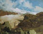 Rudolf Koller Gletscher am Sustenpass painting